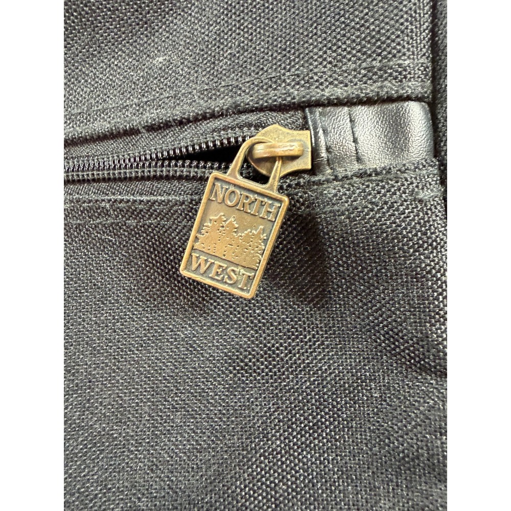 Leeds Lexis Publishing Black Canvas Messenger Computer Bag North West Zipper - Picture 5 of 6